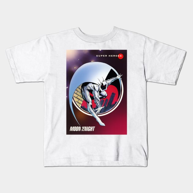 Moon Knight Kids T-Shirt by Psychosis Media